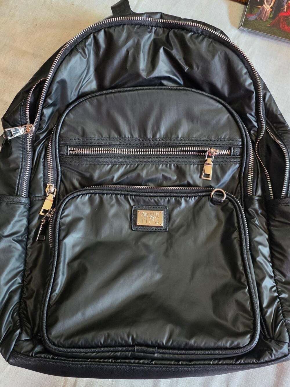 Madden NYC Multi-Pocket Dome Backpack in Black